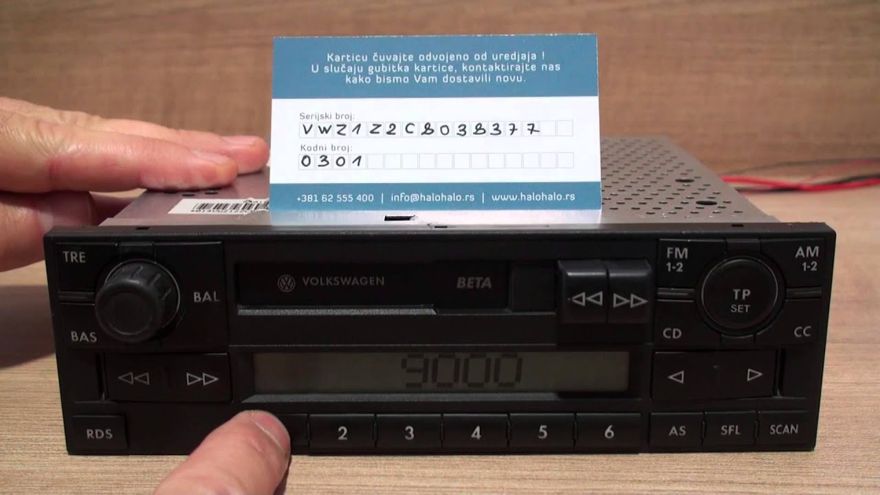 vw gamma radio code calculator